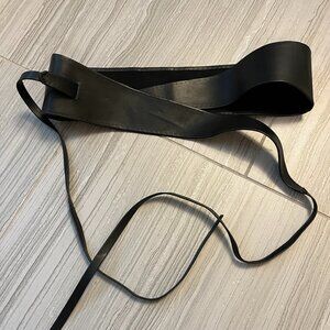 Mango Faux Leather Obi Belt